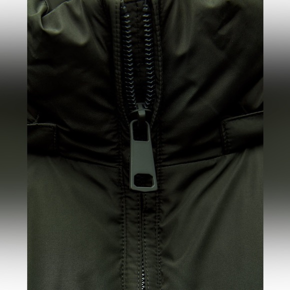 Zara NWT Water and Wind Protection Khaki Longline Hooded Anorak - Picture 11 of 17